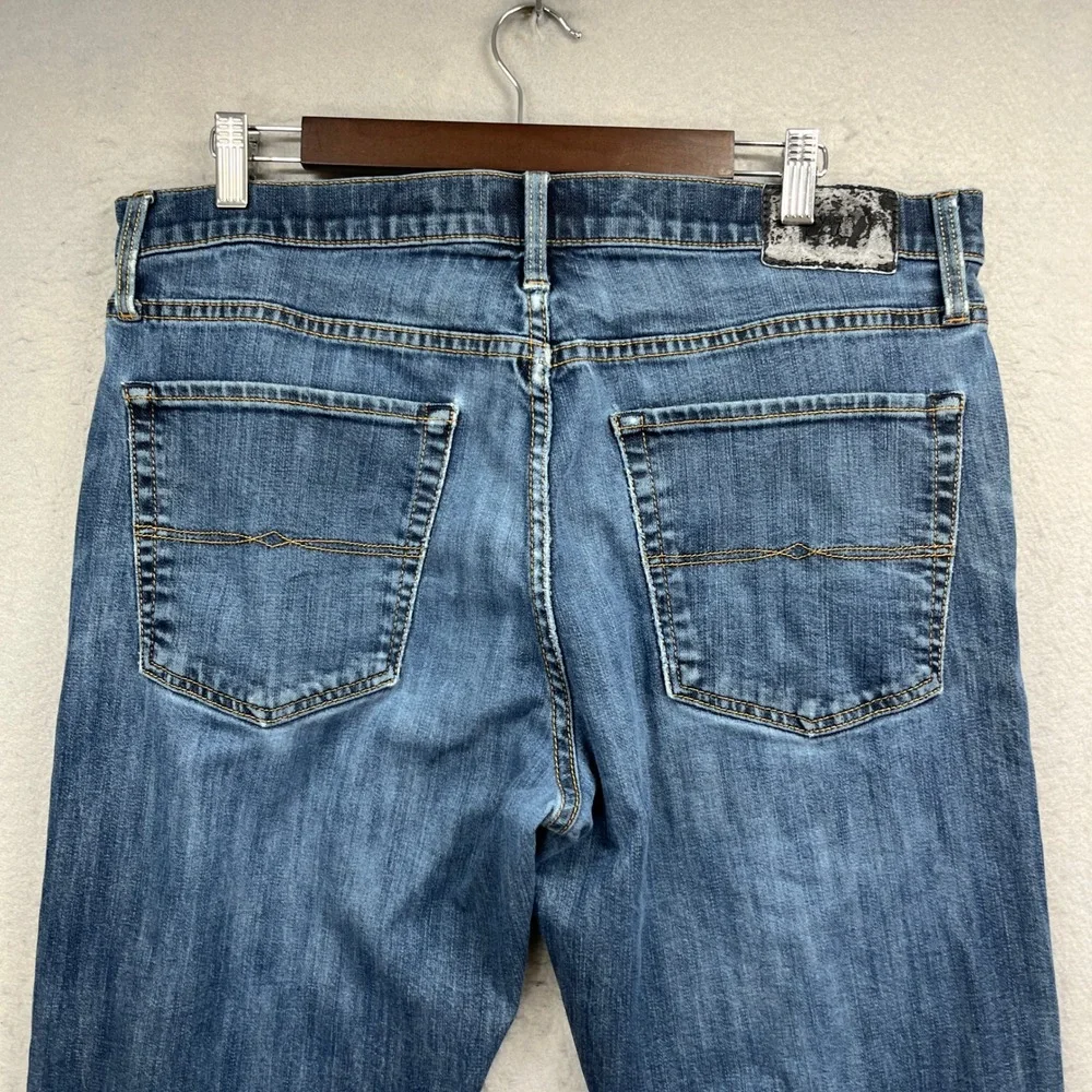 Lucky Brand Jeans Mens 36 Blue Denim Athletic Slim Fit Distressed Streetwear